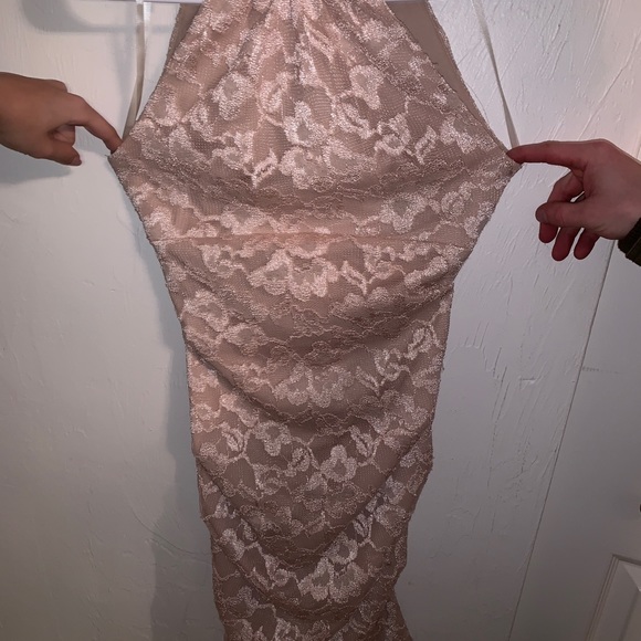Cache Plush Pink Lace Dress size 2 - Picture 2 of 2